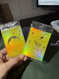 Pokemon Celebrations Pikachu V & Pokeball Gold Promos SWSH145&SWSH146 SEALED NM - Image 1