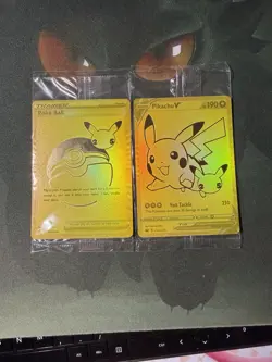 Pokemon Celebrations Pikachu V & Pokeball Gold Promos SWSH145&SWSH146 SEALED NM - Image 2