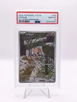 2025 Pokemon Journey Together Swinub #165 Illustration Rare PSA 10 GEM MINT - Image 1