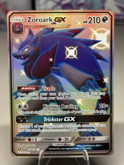 Pokemon TCG Zoroark GX Alternate Art Promo - Hidden Fates - 77a/73 - NM - Image 1