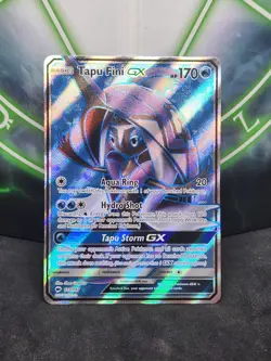 Pokemon Tapu Fini GX 133/147 Burning Shadows Holo Full Art NM - Image 1