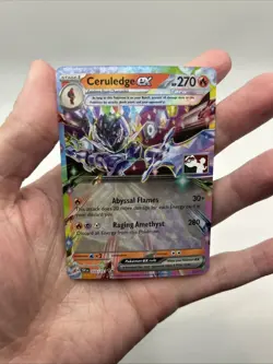036/191 Ceruledge ex Pokemon TCG Prize Pack Series 7 Play Stamped Surging - Image 3