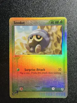 Seedot 76/100 Reverse Holo Light Play - 2003 Pokemon Sandstorm e-Reader (LP) - Image 1