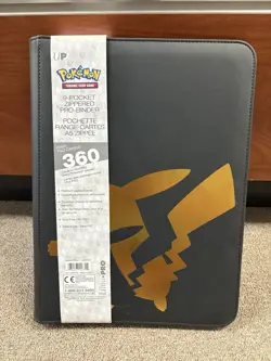 Pokemon Elite Series: Pikachu 9-Pocket Zippered PRO-Binder Organizer Storage New 74427157722 - Image 1