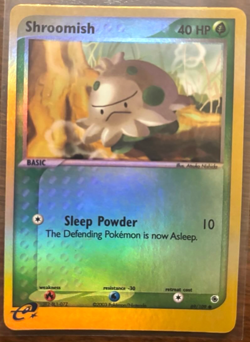 Shroomish 69/109 Ruby and Sapphire Reverse Holo LP Pokemon TCG Free Shipping - Image 1