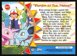 Wherefore Art Thou, PokemonU - OR17 - Pokemon Topps Series 3 - Orange Islands - Image 2
