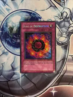 (WNB) Yugioh Ring of Destruction PGD-000 Secret Unlimited REVERSE MISPRINT VLP - Image 1