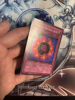 (WNB) Yugioh Ring of Destruction PGD-000 Secret Unlimited REVERSE MISPRINT VLP - Image 5
