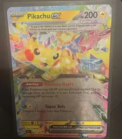Pokemon TCG Card - Pikachu Ex 057/191 - Surging Sparks - Double Rare - Image 1