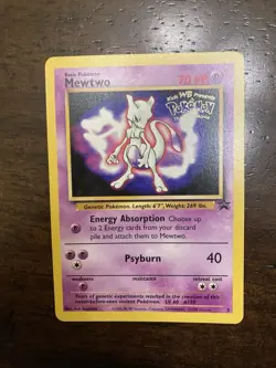Mewtwo Wb Gold Stamp First Movie Promo 1999 Rare Pokemon Card Mew two - Image 1