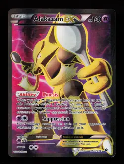 Alakazam EX (Full Art) 117/124 Ultra Rare XY - Fates Collide Pokemon Card - Image 1