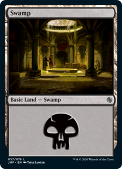 Swamp (57) Jumpstart PLD Basic Land MAGIC THE GATHERING MTG CARD ABUGames - Image 1