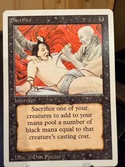 MTG Magic the Gathering Revised Edition Sacrifice - Image 1