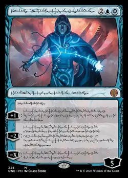 1 x Jace, the Perfected Mind - Foil - Phyrexian - Phyrexia: All Will Be One - NM - Image 1