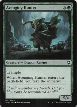 Avenging Hunter C Commander Legends: Battle for Baldur's Gate 215 - LP MTG - Image 1