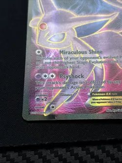 Espeon EX Full Art Ultra Rare Pokemon Card 117/122 Breakpoint - Image 4