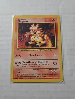 Base Set Pokemon TCG Magmar 36/102 Uncommon - WOTC - Image 1