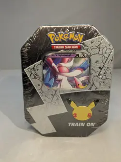 Pokemon 25th Anniversary Celebrations Tin Pack Dark Sylveon Factory Sealed TCG - Image 1