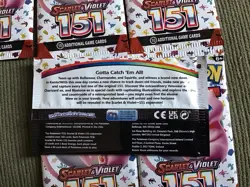 Pokemon Scarlet & Violet 151 Lot Of 6 Unopened Packs - Image 2