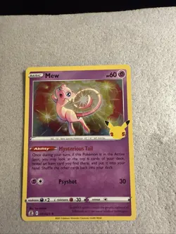 Pokemon TCG Celebrations Mew 011/025 Holo Rare - Image 1