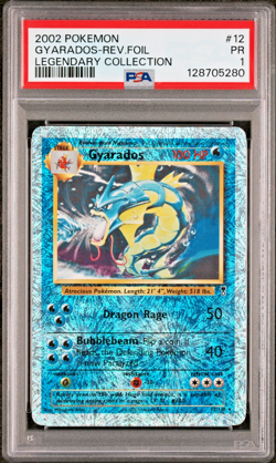 PSA 1 2002 Pokemon Legendary Collection Gyarados 12/110 Reverse Holo Foil - Image 1
