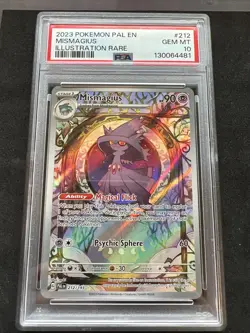 2023 Pokemon TCG Paldea Evolved Mismagius Illustration Rare PSA 10 #212 212/193 - Image 1