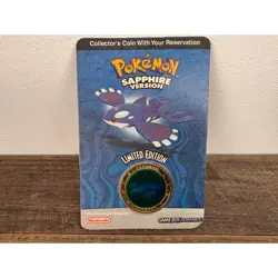 Pokemon Sapphire Kyogre Limited Edition Holographic Coin Sealed - Image 1