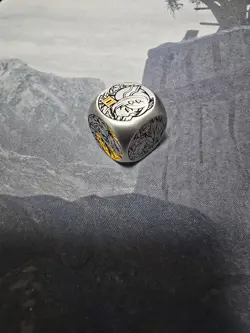 Mana Moon Tales of Ecclesia Metal Dice Silver Virtue Branded Dogmatika Yugioh - Image 2