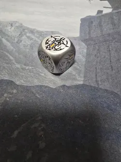 Mana Moon Tales of Ecclesia Metal Dice Silver Virtue Branded Dogmatika Yugioh - Image 3
