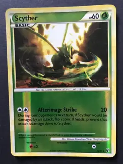 Scyther 36/90 HGSS Undaunted REVERSE HOLO Heartgold Soulsilver Pokemon Card Exc - Image 1