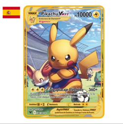 Gold Pokemon Cards Spanish Version: Pikachu 10.000 Points - Image 1