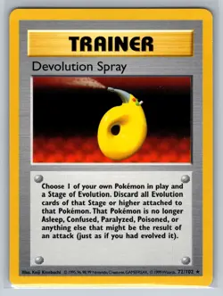DEVOLUTION SPRAY - 72/102 - SHADOWLESS Base Set - Pokemon Card - NM - Image 1