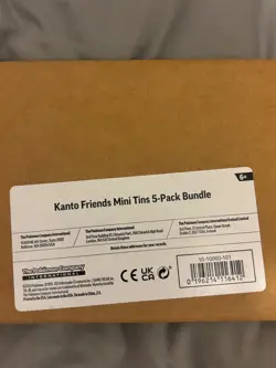 Pokemon TCG Kanto Friends Mini Tin 5-Pack Bundle 10 Boosters 5 Coins 5 Art Cards - Image 4