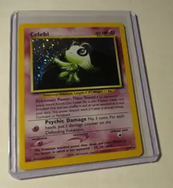 Pokemon TCG Neo Revelation Celebi 3/64 Holo Card 2000 Played Vintage Collectible - Image 1