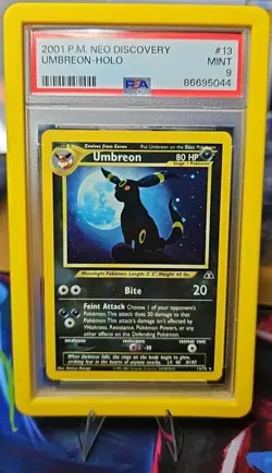 🔥 Pokemon TCG Umbreon Neo Discovery Holo Rare Card 13/75 MINT PSA 9 🔥 - Image 1