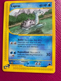 Pokemon Card Lapras Skyridge Common 71/144 Near Mint - Image 1