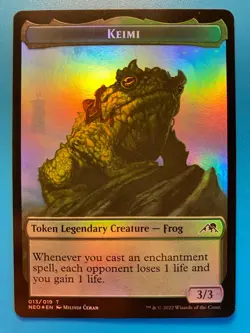 MTG 1x FOIL Keimi / Samurai Token Kamigawa: Neon Dynasty Magic Gathering x1 NM - Image 1