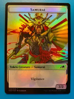 MTG 1x FOIL Keimi / Samurai Token Kamigawa: Neon Dynasty Magic Gathering x1 NM - Image 2