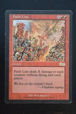 Magic The Gathering MTG FAULT LINE Urza's Saga MP Moderately Played - Image 1