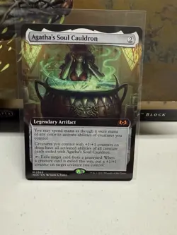 Agatha's Soul Cauldron Extended Art Wilds of Eldraine Magic the Gathering MTG - Image 1