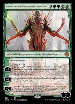 MTG Nissa, Ascended Animist - Foil - Phyrexian, NM-Mint, English Phyrexia: All W - Image 1