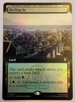 Ba Sing Se TLA #388 Borderless Rare Foil Land NM+ - Image 1