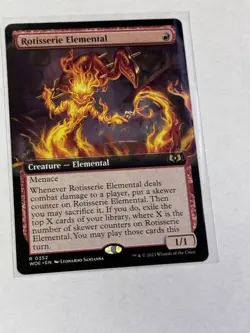 Rotisserie Elemental Extended Art Wilds of Eldraine #352 MTG - Image 1