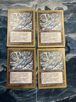 X4 MTG Underground River Play Set World Championships 1998 Magic the Gathering - Image 1