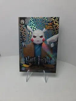 Harry Potter (Pikachu) #E11 Silver Holo Box Hit Electric Pikachu Cosplay Pokemon - Image 1