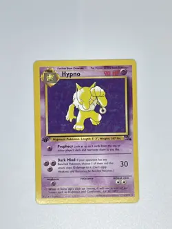 Pokemon TCG Hypno Fossil 23/62 Regular 1st Edition Rare - Image 1