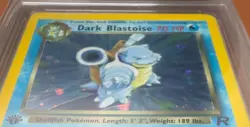 POKEMON TCG DARK BLASTOISE 1ST EDITION 3/82 TEAM ROCKET RARE HOLO GG GRADE 3 - Image 5