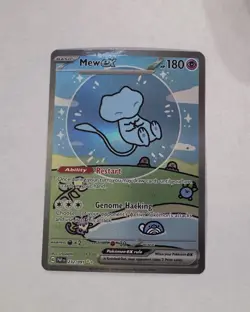 Mew EX 232/091 Sir Bubble Mew Paldean Fates SV Pokemon TCG Holo Full Art MP - Image 1