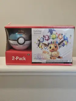 Sam's Club Pokemon Prismatic Evolutions ETB + Pokeball Bundle Sealed - Image 1