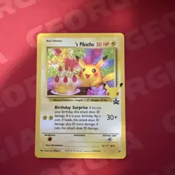 Birthday Pikachu Holo 24 Celebrations Classic Collection Pokemon 2021 NM - Image 2